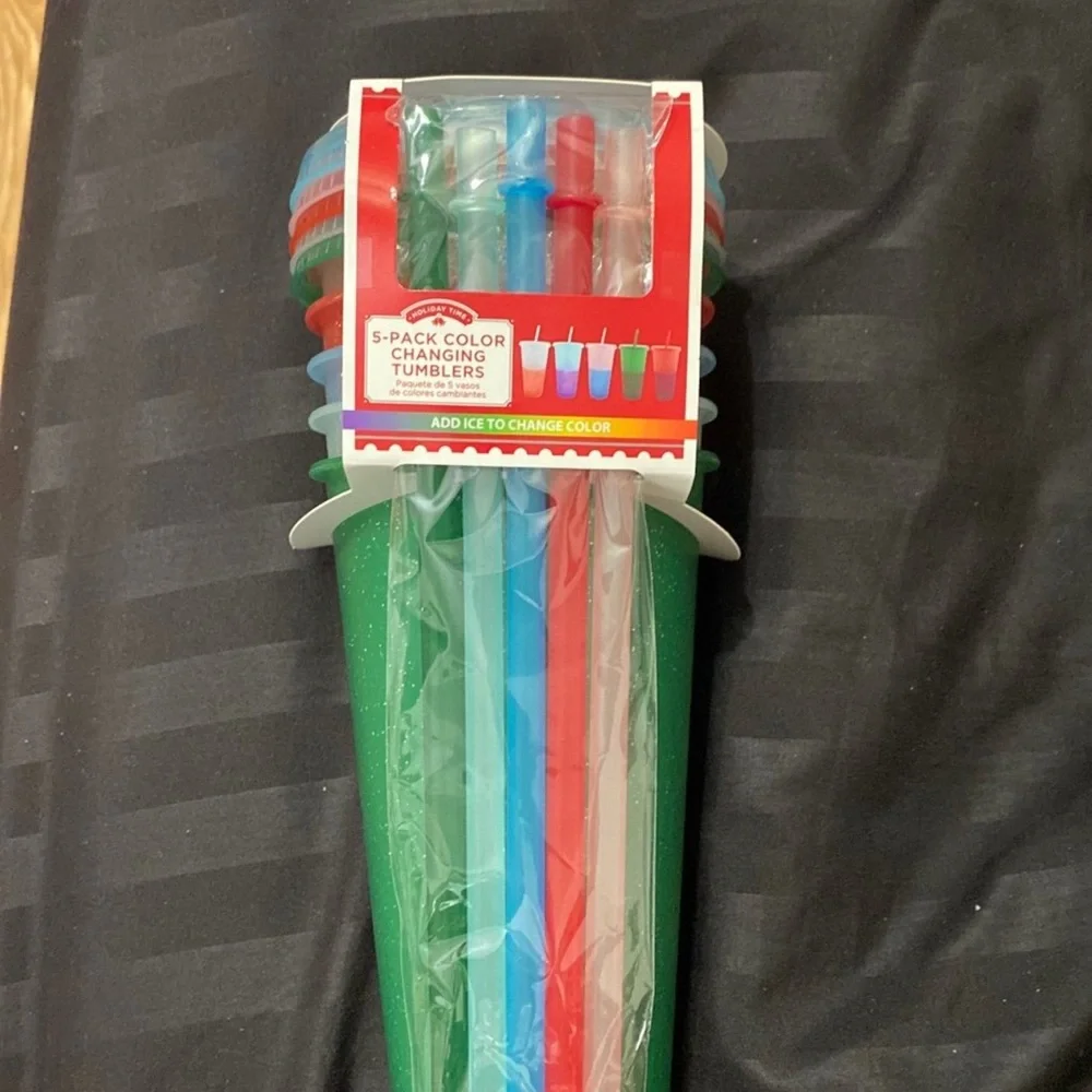 Color-Changing Tumblers Set - Green, Blue, Red